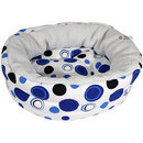 Lit pour chat Petits pois - - bleu / blanc
