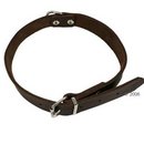 Collier en cuir rivé - - L 40 x l 1,6 cm