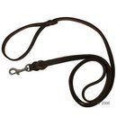 Laisse en cuir avec mousqueton entrelac� - - L 200 x l 1,8 cm