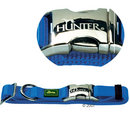 Collier Hunter Vario Basic AluStrong bleu - - taille M: L 35-53 x l 2 cm