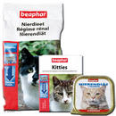 Set Beaphar pour chats souffrant de probl�mes r�naux - - 6 barquettes, croquettes et friandises