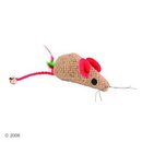 Souris en jute avec menthe Ã  chat - - L 8 cm