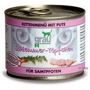 Pâtée Grau menu gourmand pour chaton - - 6 x 100 g dinde et carottes