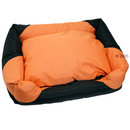 Lit pour chat Stormy orange/noir - - L 62 x l 50 x H 15 cm