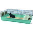 Cage pour lapin et cochon d'Inde Rabbit 140 - - cage bac turquoise