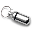 Pendentif porte adresse chrom� - - 36 mm de longueur