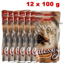 Sachets fra�cheur Catessy 12 x 100 g - - boeuf & dinde