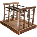 Aire de jeu en bois Natural Living pour perruches - - L 35 x l 29 x H 25 cm