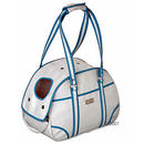 Sac de transport Cottage Line blanc et bleu - - dimensions : 40 x 20 x 28 cm