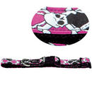 Collier Hunter Krazy Scull Vario Basic rose - - taille M : L 40-55 x l 2 cm