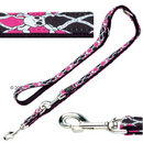 Laisse r�glable Hunter Krazy Scull (rose) - - L 200 x l 2 cm