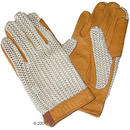 Gants d��quitation en cuir avec dessus en coton - - XL