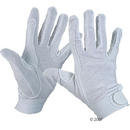 Gants d��quitation blancs en jersey de coton - - Taille S