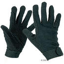 Gants d��quitation noirs en jersey de coton - - S