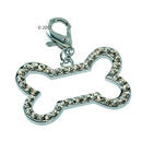 Pendentif Big Bone serti de strass - - 4 cm