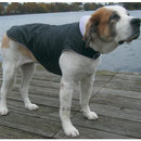 Manteau pour chien avec col noir / violet - - taille XXL