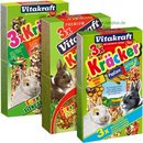 Vitakraft Kräcker pour lapin nain, en lot - - 3 x mix de 3 (mult