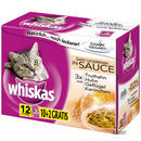 Whiskas sachet fra�cheur 12 x 100 g - - les grands succ�s en sauce & gel�e