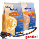 Croquettes Bosch Adult 2 x 5,5 kg + corde à mordre offerte - - bosch adult poisson, pommes de terre, agneau & riz