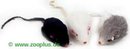Souris en imitation fourrure - - 6 souris