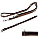 Lot �conomique Hunter: collier + laisse Canadian - - collier L 60 x l 2 cm + laisse L 200 x l 2 cm