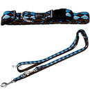 Lot économique Hunter : collier + laisse Krazy Scotty - - collier taille M + laisse L 200 x l 2 cm