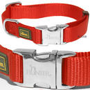 Collier Hunter Vario Basic AluStrong rouge - - taille S: L 30-43 x l 2 cm
