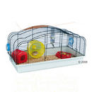 Cage pour hamster Oriente 12 - - bac orange, grille noire