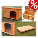 Niche � toit plat Woody avec accessoires complets - - taille S : 78 x 45 x 47 cm