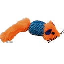 Souris multicolore en sisal - - longueur: 7,5 cm