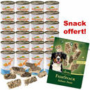 Almo Nature 24 x 400 g + friandises Fish Snack Salmon Treat - - thon + poulet + riz