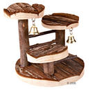 Arbre � grimper pour hamster en bois naturel - - L 15 x l 14 x H 14 cm