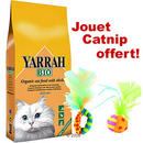 10 kg croquettes bio Yarrah + 2 jouets pour chats offerts ! - - poisson