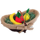 Lot de fruits � la menthe � chat - - 3 fruits: banane, pomme et citron