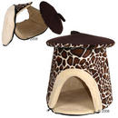 Niche pour chat Champignon - - diamètre 37,5 x H 42 cm