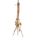 Jouet pour oiseaux Happy Leather Stick petit - - taille: environ 29 x 8 cm