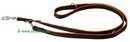 Laisse en nylon noire et orange fluorescente - - laisse noire et orange fluo