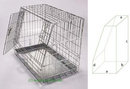 Cage de transport avec une face inclin�e - - taille: L 54 x l 91 cm x H 67 cm