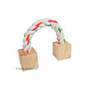 Corde de jeu en coton avec cubes de bois - -