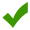 green checkmark