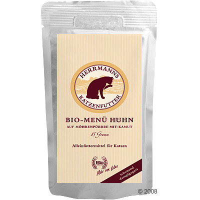 Herrmanns Bio-Menu 6 x 85 g - poisson, �pinards & riz