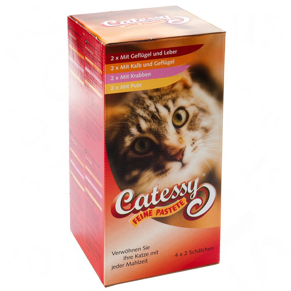 Lot mixte Catessy bouch�e en p�t� 8 x 100 g - lot mixte 8 x 100 g