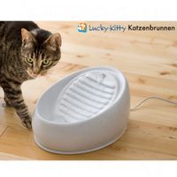 Comparez les prix Fontaine à eau lucky kitty en céramique - blanc brillant
