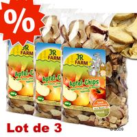 Lot &eacute;conomique 3 x 250 g de chips de pomme JR Farm - lot de 3 paquets de 250 g