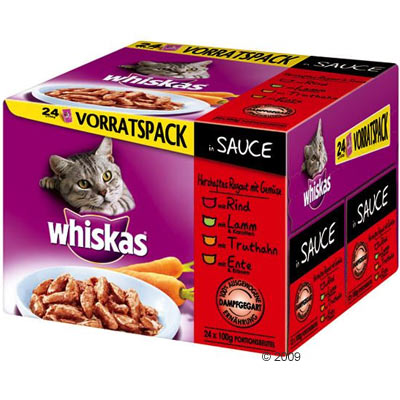 Whiskas sachets fraîcheur 24 x 100 g - grande sélection en gelée