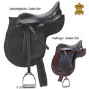 Kit Selle anglaise avec accessoires de selle compris - - Poney noir 16 pouces