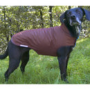 Manteau pour chien avec col, marron fonc� / rose - - taille sp�ciale carlin