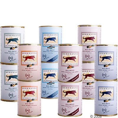 Offre gourmande Herrmanns Bio-Menu 12 x 400 g - offre gourmande variée