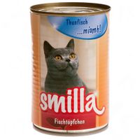 Comparez les prix Smilla poisson 6 x 400 g - thon & sardines