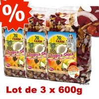 Lot &eacute;conomique 3 x 600 g de friandises JR Farm Tropica - lot de 3 paquets de 600 g de friandises JR 